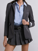 Hinnominate Giacca Sfiancata Monopetto Grigio Melange Scuro