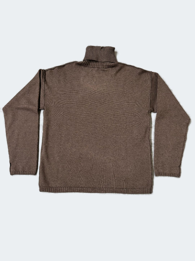 Hinnominate Pullover Dolcevita Con Ricamo Sul Davanti Moro