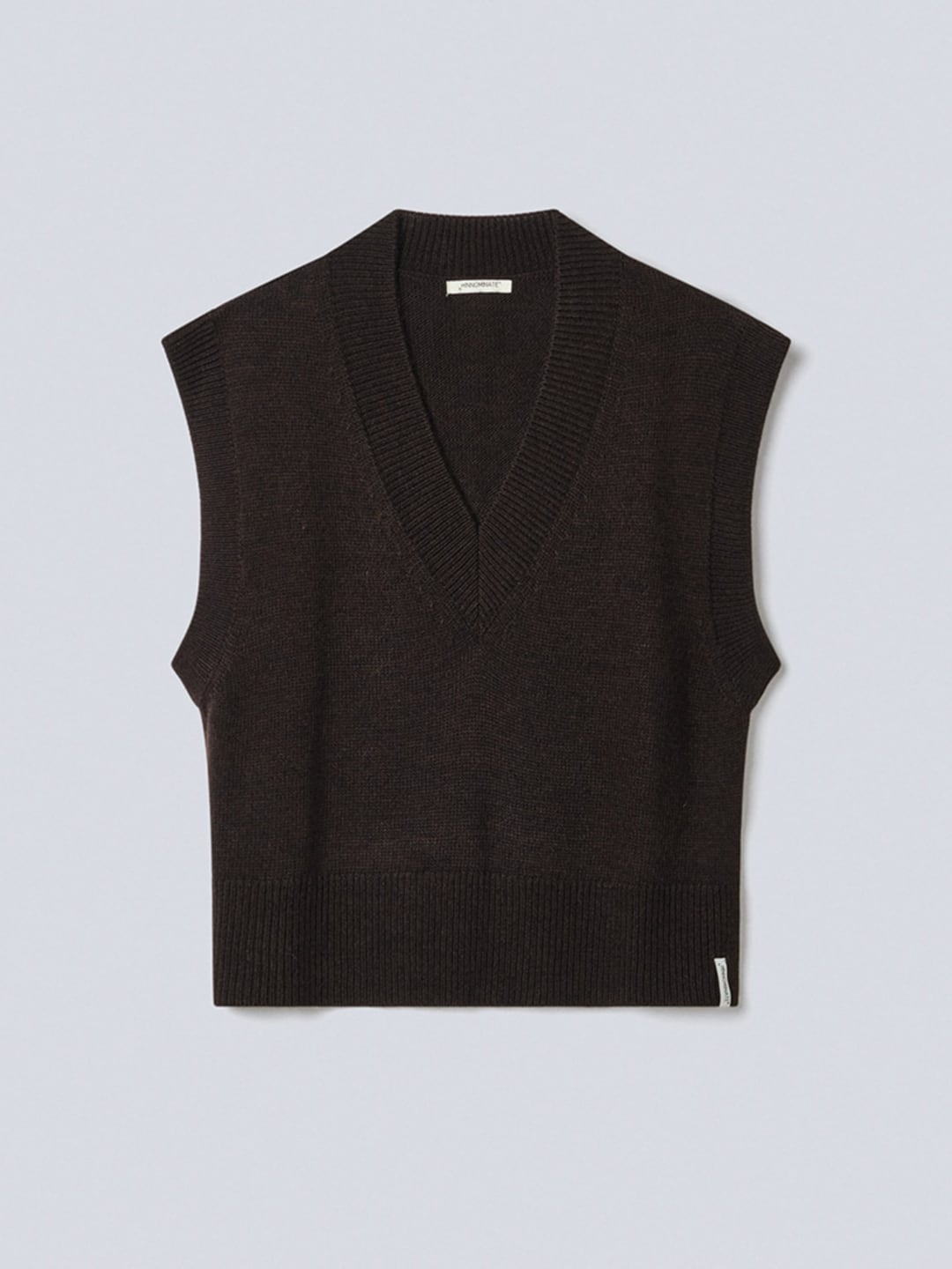 Hinnominate Smanicato Scollo A V In Maglia Moro