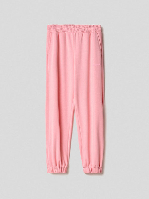 Hinnominate Pantalone in modal basico con elastico al fondo Rosa Sorbetto