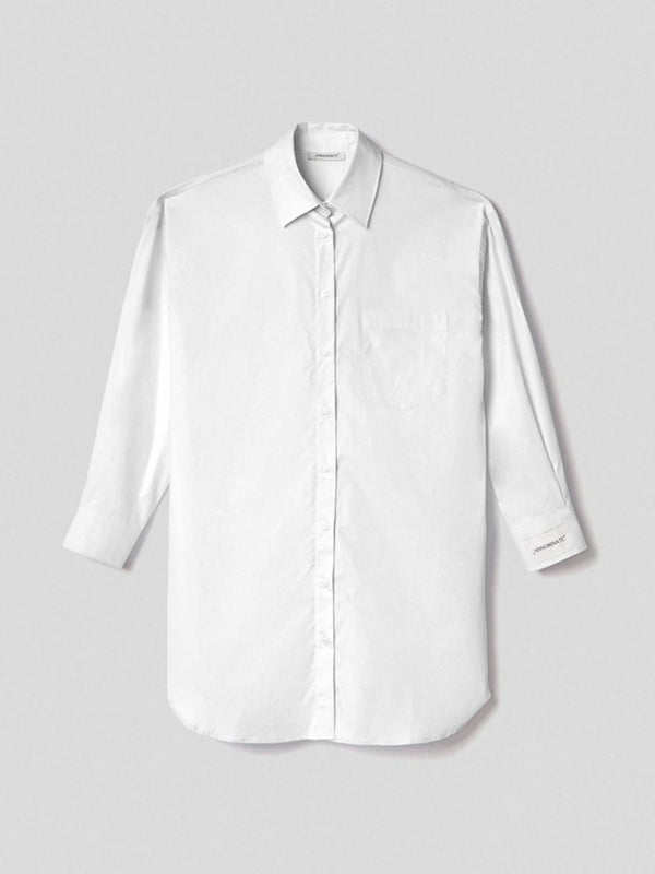 Hinnominate Chemisier over in cotone con etichetta Bianco