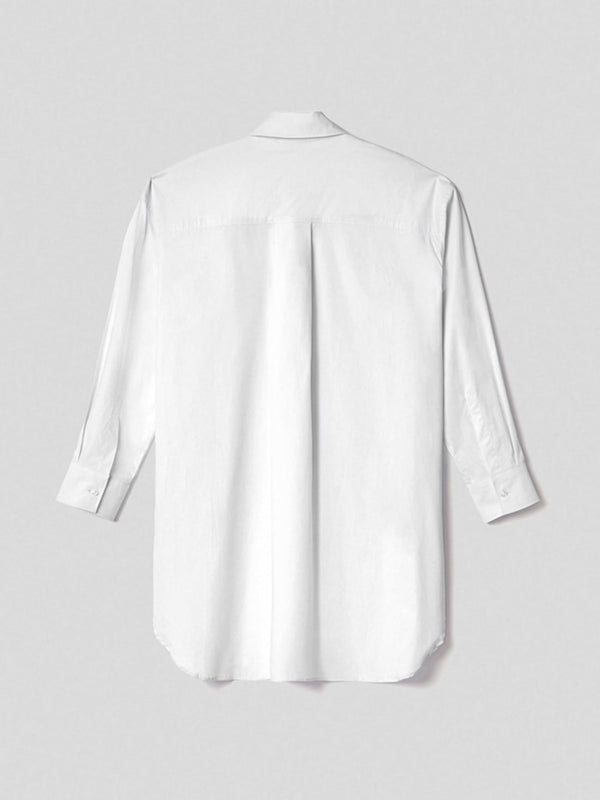 Hinnominate Chemisier over in cotone con etichetta Bianco