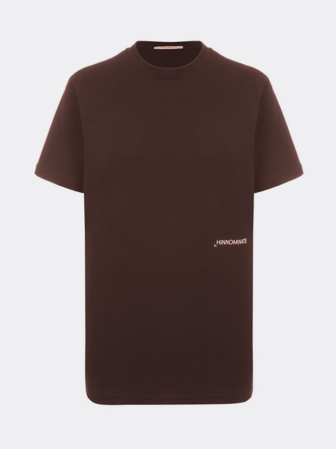 Hinnominate T-shirt Mezza Manica Basica In Jersey Marrone Moro