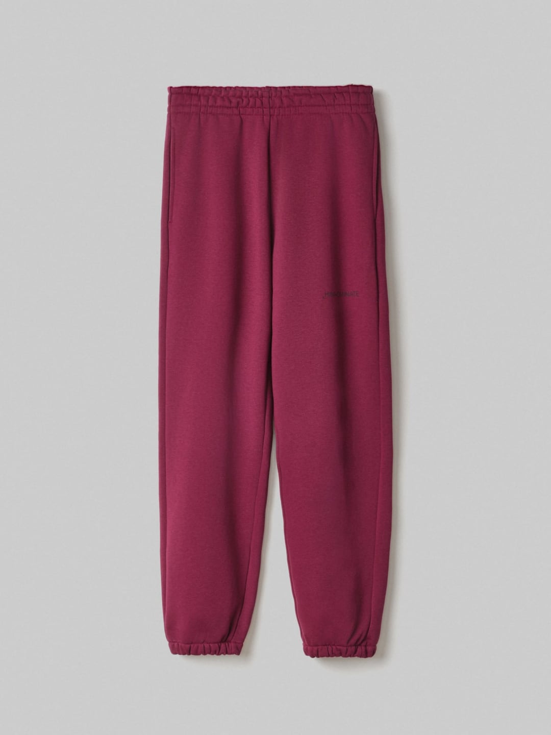 Hinnominate Pantalone Basico Con Elastico Al Fondo Bianco Bordeaux