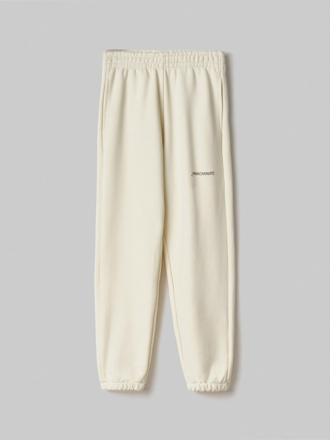 Hinnominate Pantalone Basico Con Elastico Al Fondo Bianco Burro