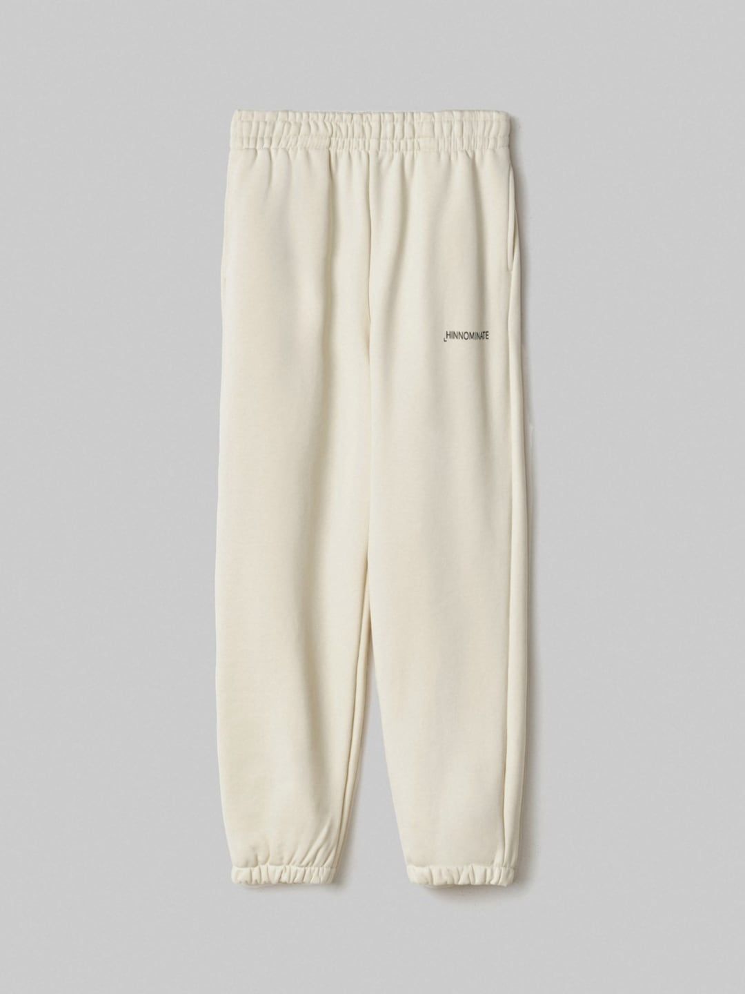 Hinnominate Pantalone In Felpa Over Con Elastico Al Fondo Bianco Burro