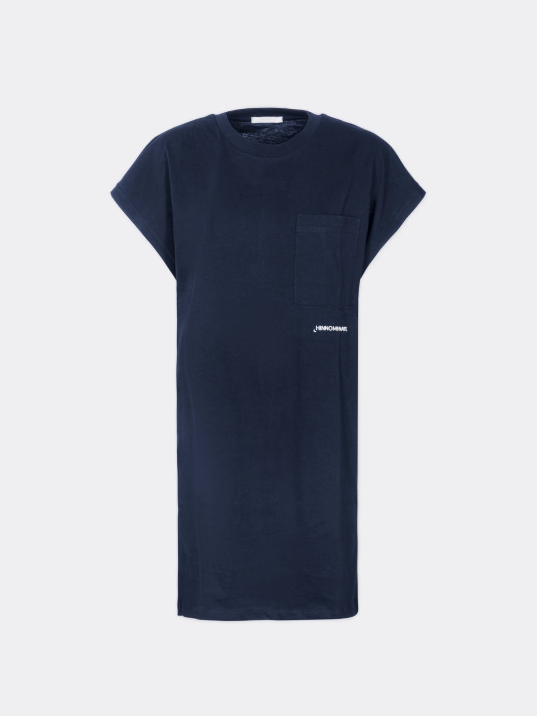 Hinnominate Abito Corto In Jersey Smanicato Blu