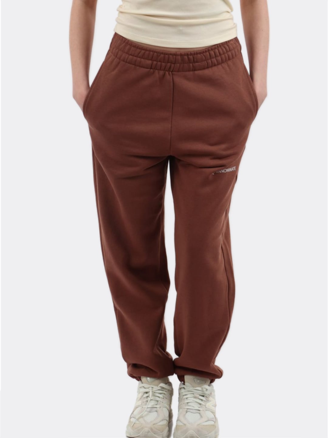 Hinnominate Pantaloni Basico Aciutto in felpa Marrone Moka