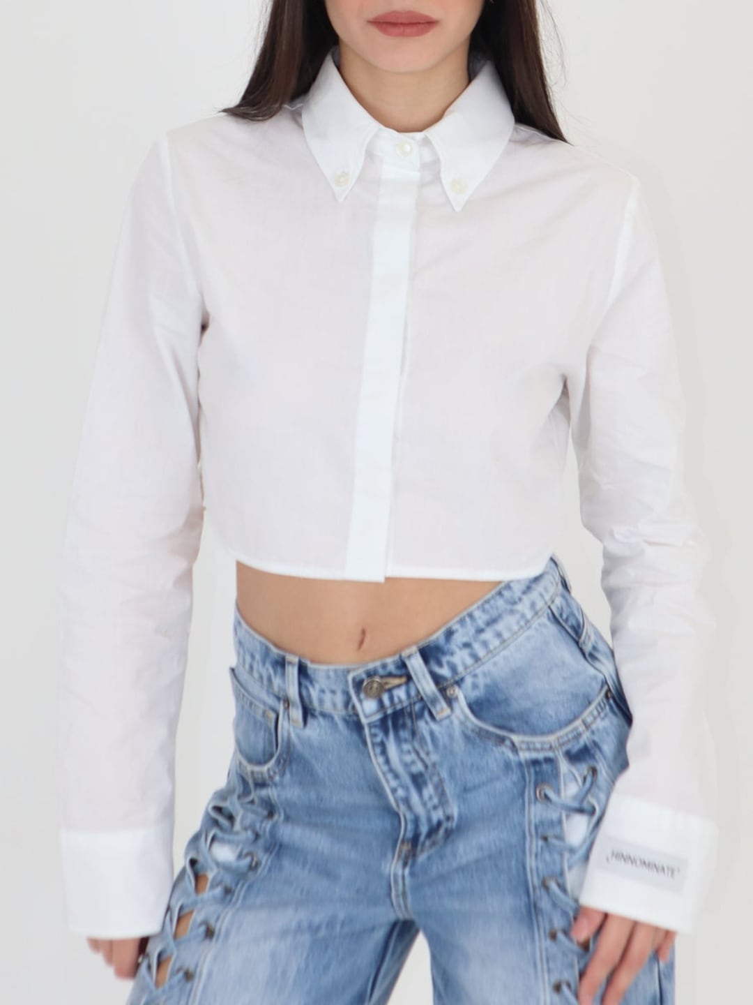 Hinnominate Camicia Corta In Cotone Bianco