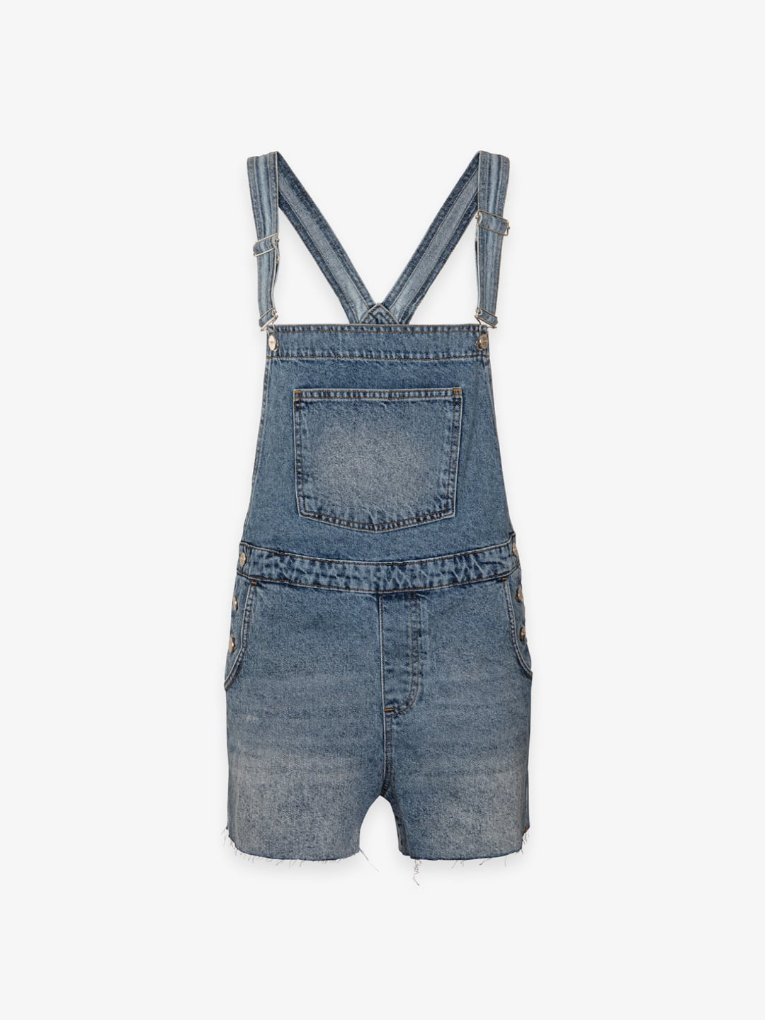 Hinnominate Salopette Corta In Denim Blu Chiaro