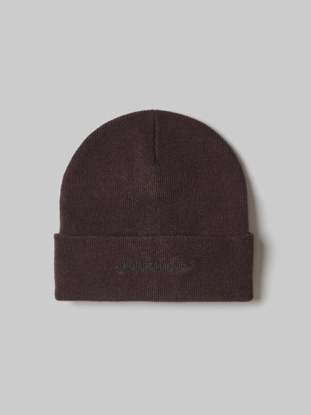 Hinnominate Berretto con Ricamo sul Davanti Moro