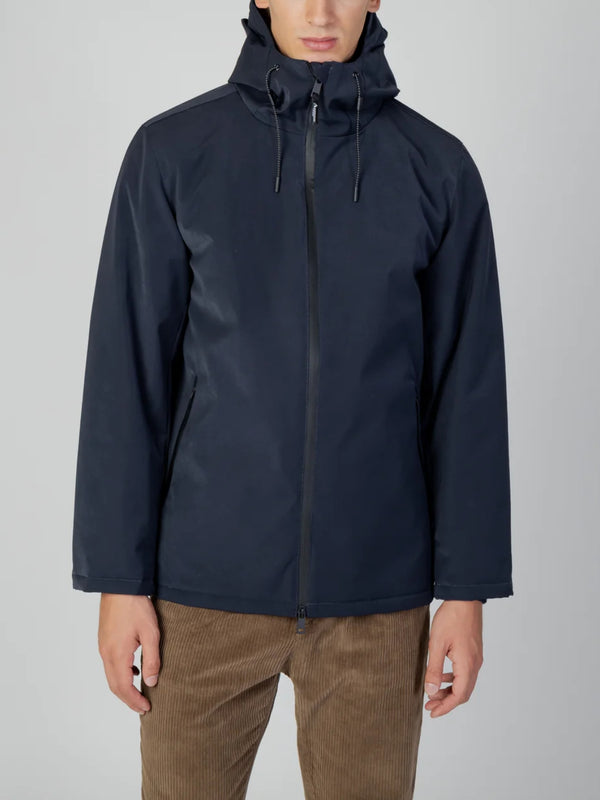 Giaccone Imbottito Active Hydro Mid Parka Navy Blue