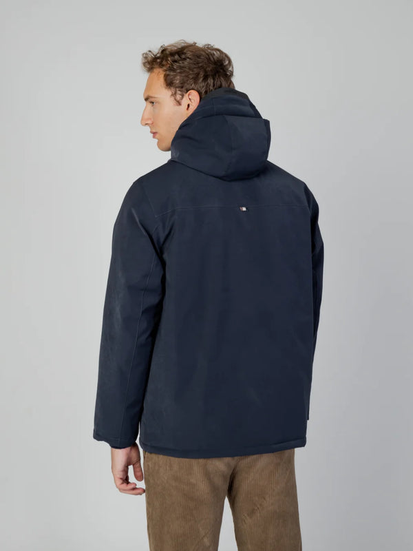 Giaccone Imbottito Active Hydro Mid Parka Navy Blue