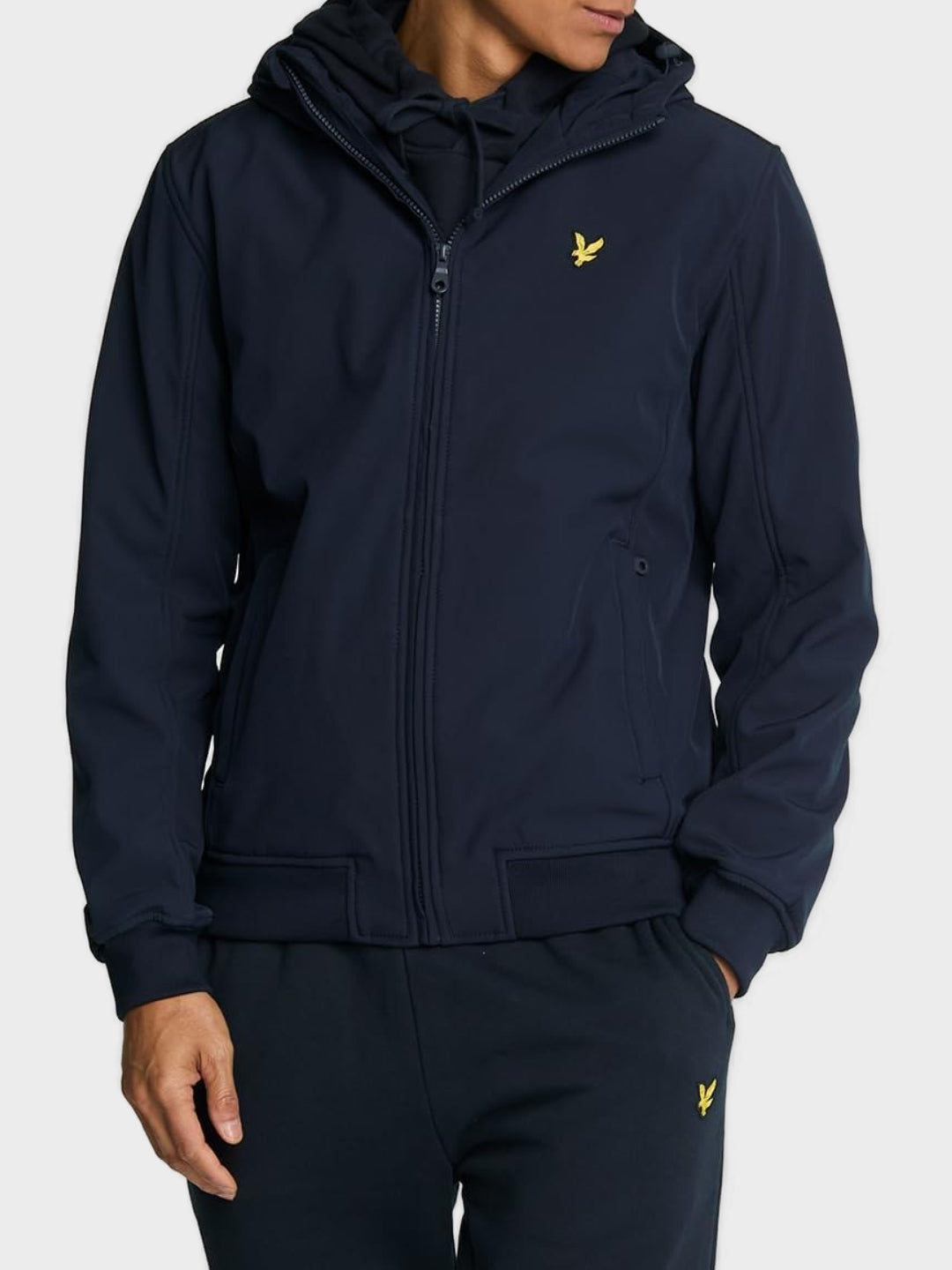 Lyle & Scott Giubbino Fleece Back Softshell Blu Dark Navy