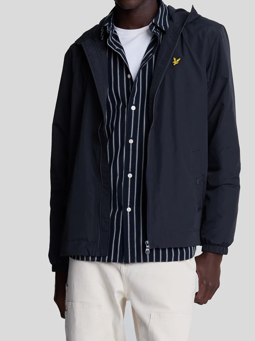 Lyle & Scott Giubbino in nylon con cappuccio Dark Navy