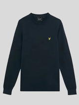Lyle & Scott Maglia girocollo in cotone Dark Navy
