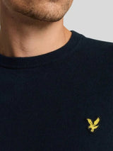 Lyle & Scott Maglia girocollo in cotone Dark Navy