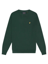 Lyle & Scott Pullover cotone merinos Uomo Dark Green