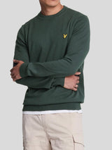 Lyle & Scott Pullover cotone merinos Uomo Dark Green