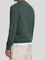 Lyle & Scott Pullover cotone merinos Uomo Dark Green