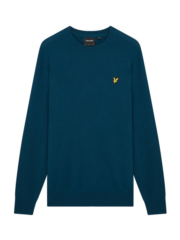 Lyle & Scott Pullover cotone merinos Uomo Apres Navy