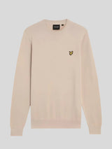 Lyle & Scott Maglia girocollo in cotone Cove Beige