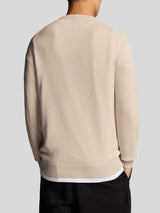 Lyle & Scott Maglia girocollo in cotone Cove Beige