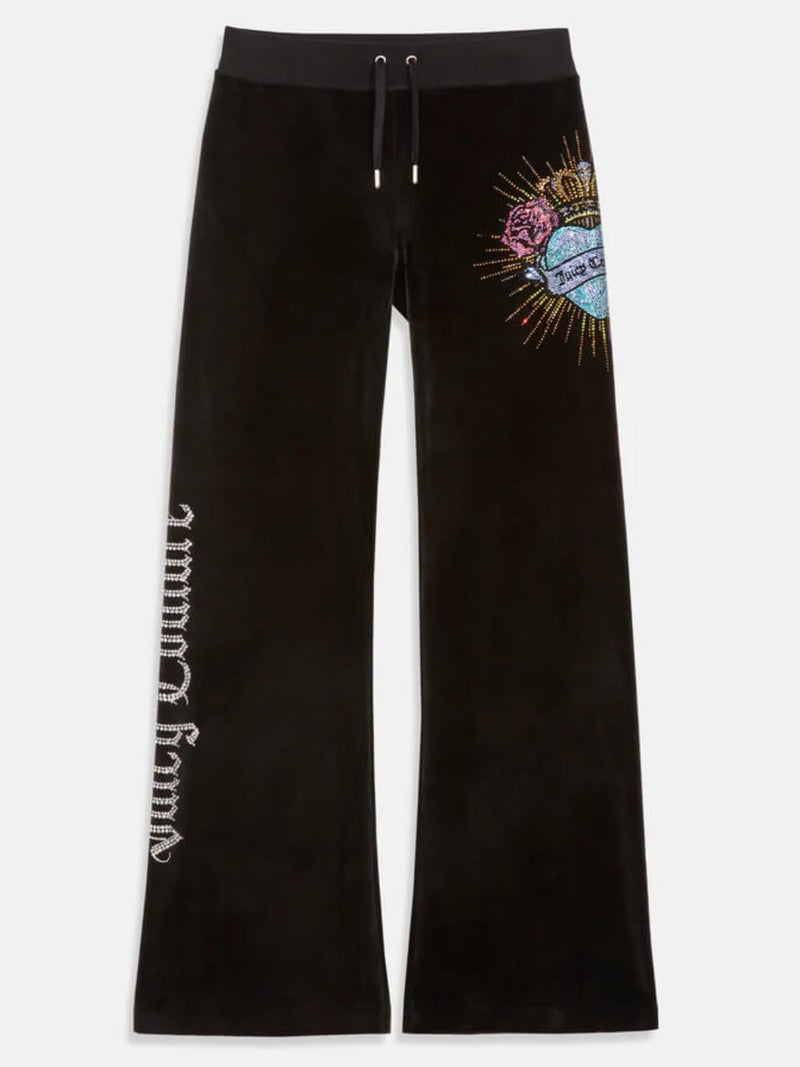 Juicy Couture Pantalone Sacred Heart Layla Trackpants Nero