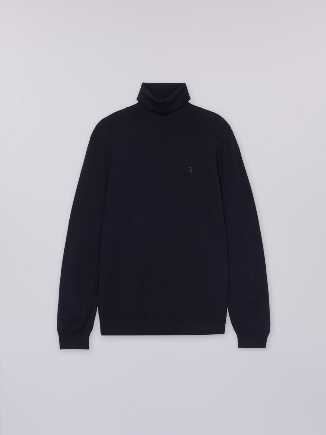 Trussardi Maglia dolcevita in viscosa stretch Blu Navy