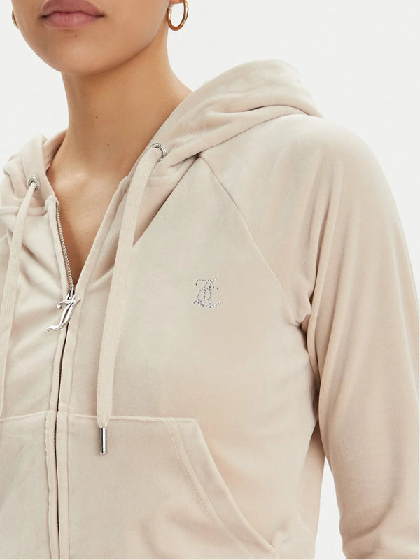 Juicy Couture Felpa Madison Hoodie Beige