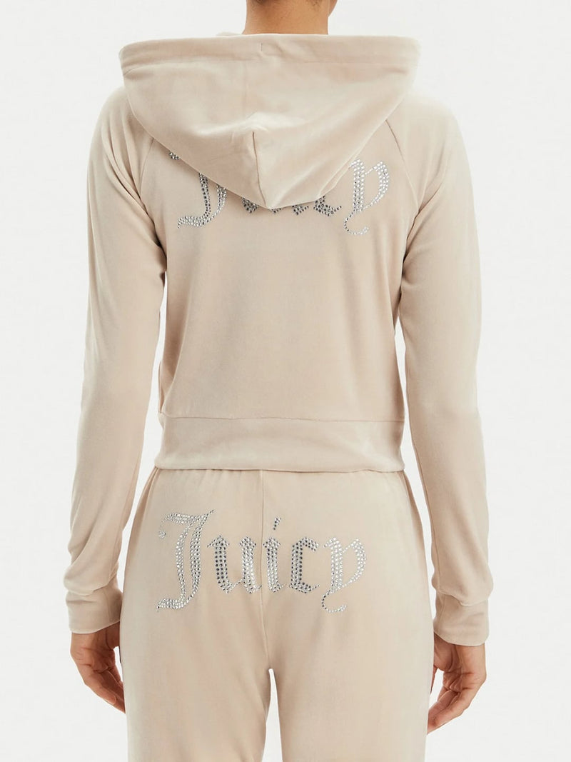 Juicy Couture Felpa Madison Hoodie Beige
