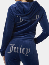 Juicy Couture Felpa Madison Hoodie Blu