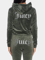 Juicy Couture Felpa Madison Hoodie Salvia