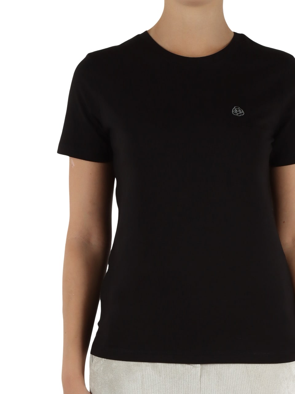 MARELLA T-shirt MANISA con ricamo logo Nero