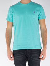 T-shirt Mod. MICK in cotone Col Azzurro