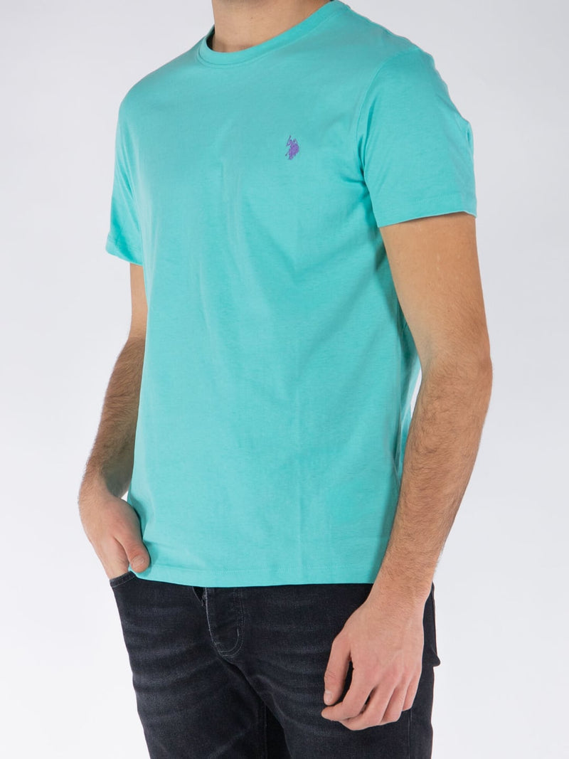 T-shirt Mod. MICK in cotone Col Azzurro