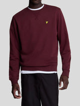 Lyle & Scott Felpa Brushed Uomo Burgundy