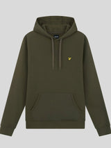 Lyle & Scott Felpa Brushed Con Cappuccio Uomo Olive Green