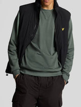 Lyle & Scott Felpa girocollo in cotone Mercurial Green