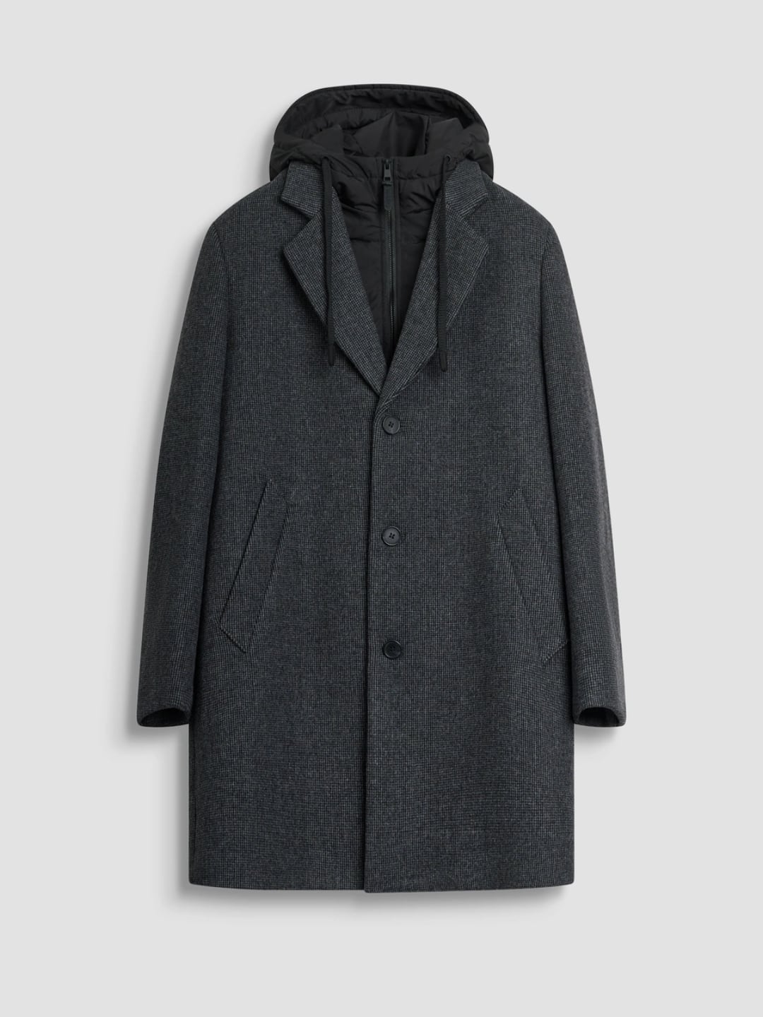 Antony Morato Cappotto Regular fit in Misto Lana con collo in Eco-imbottitura Dupont Sorona