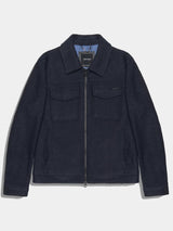 Antony Morato Cappotto Corto Regular Fit In Misto Lana Blu