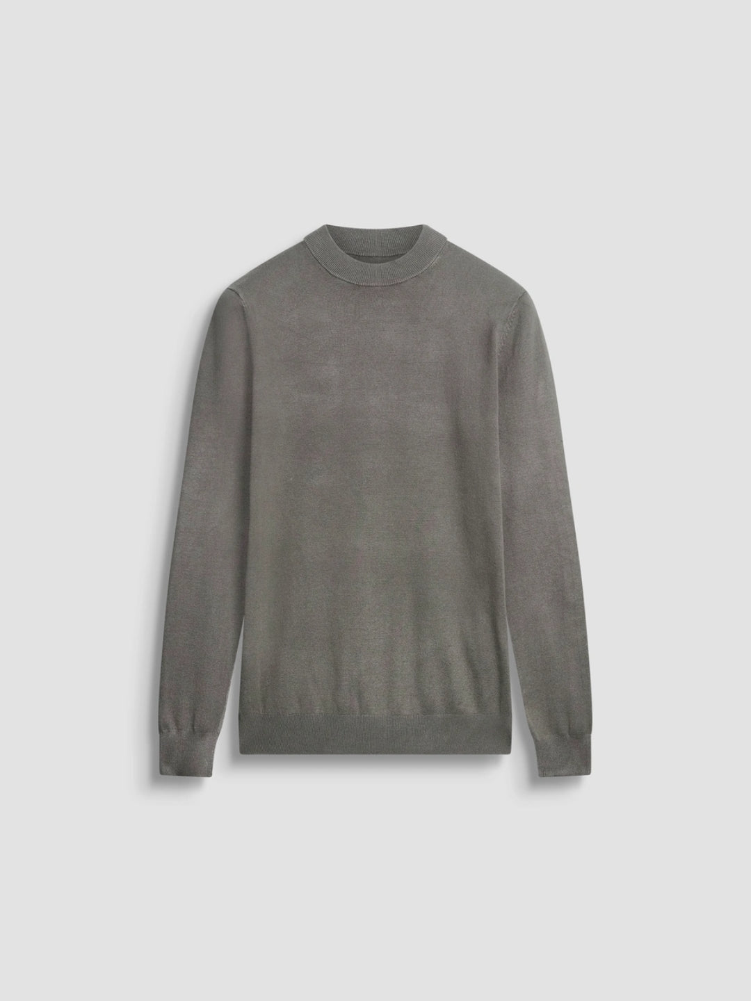 Antony Morato Maglione da Uomo Slim Fit in Filato Misto Viscosa Stretch Verde Militare Scuro