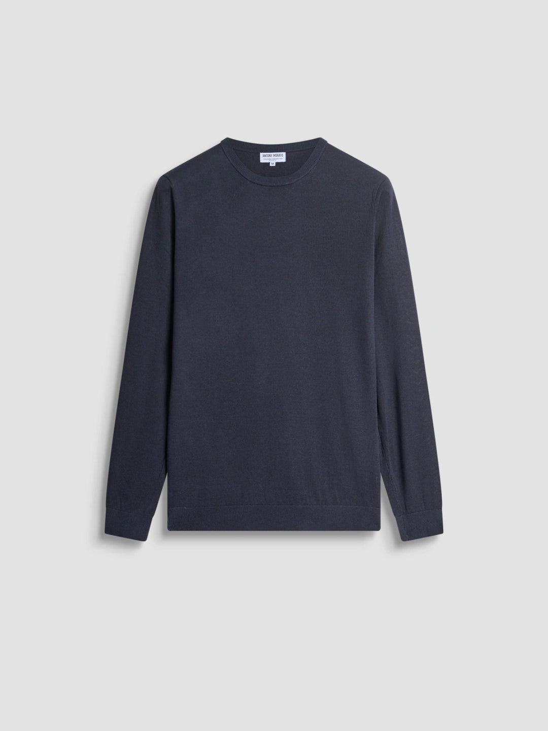 Antony Morato Maglia Regular Fit in Misto Lana Blu Ink