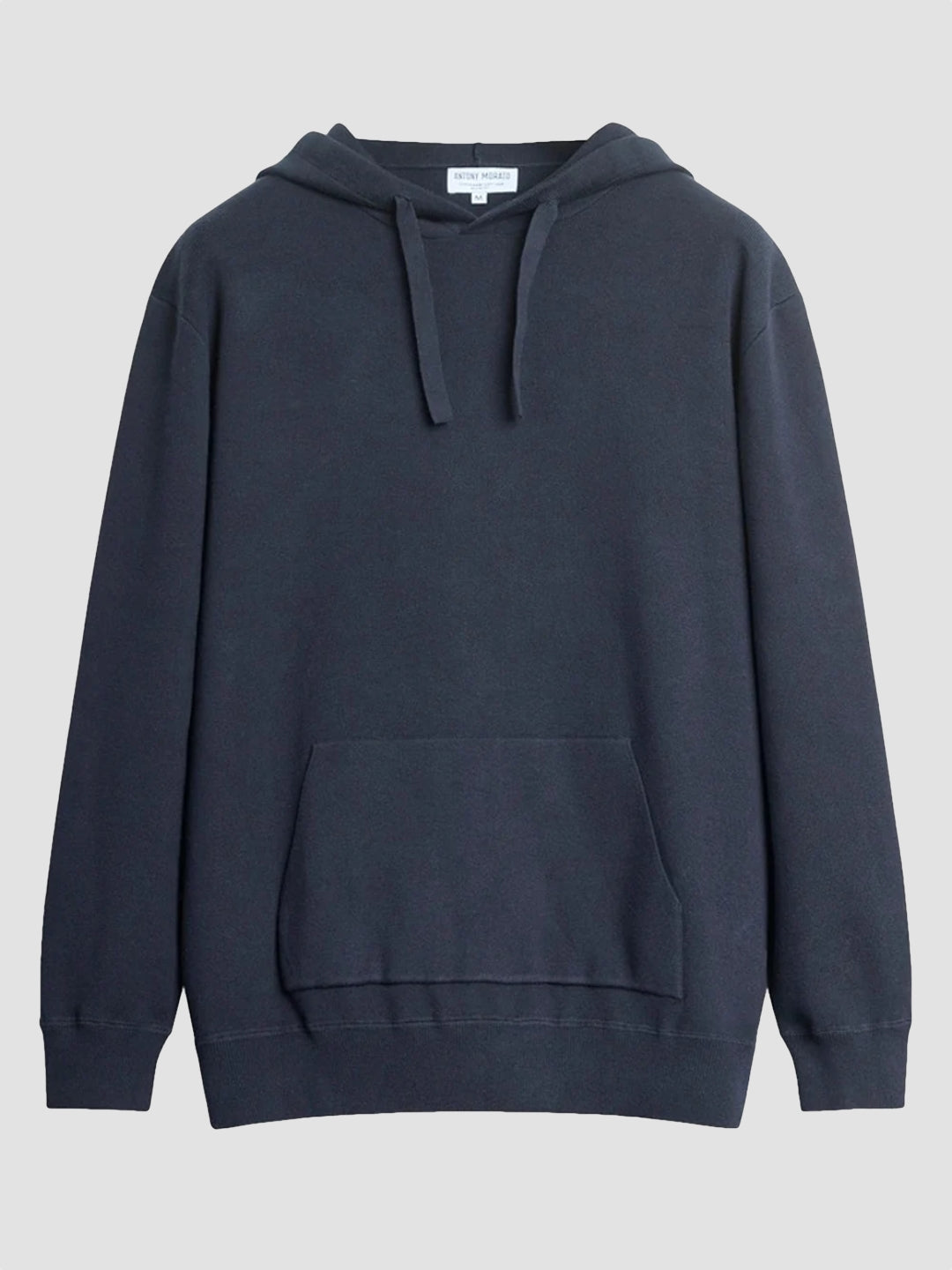 Antony Morato maglia con Cappuccio Relaxed fit in Misto Cotone Tocco Morbido Blu Ink