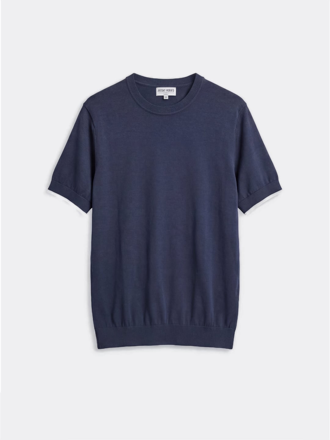 Antony Morato T-Shirt in Maglia di Cotone Blu