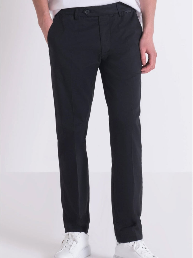 Antony Morato Pantaloni Mark Slim Fit In Misto Cotone Elastico Blu