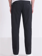 Antony Morato Pantaloni Mark Slim Fit In Misto Cotone Elastico Blu