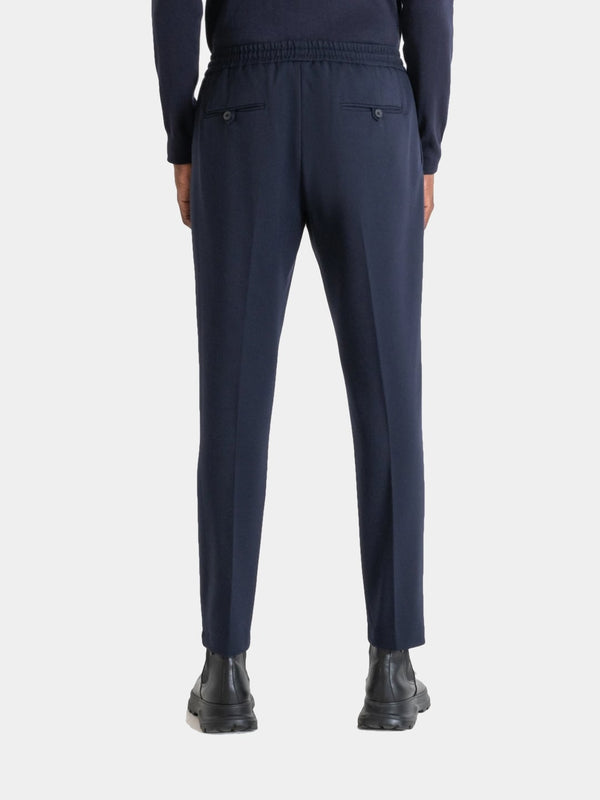 Antony Morato Pantaloni Neil Regular Fit In Misto Viscosa Blu