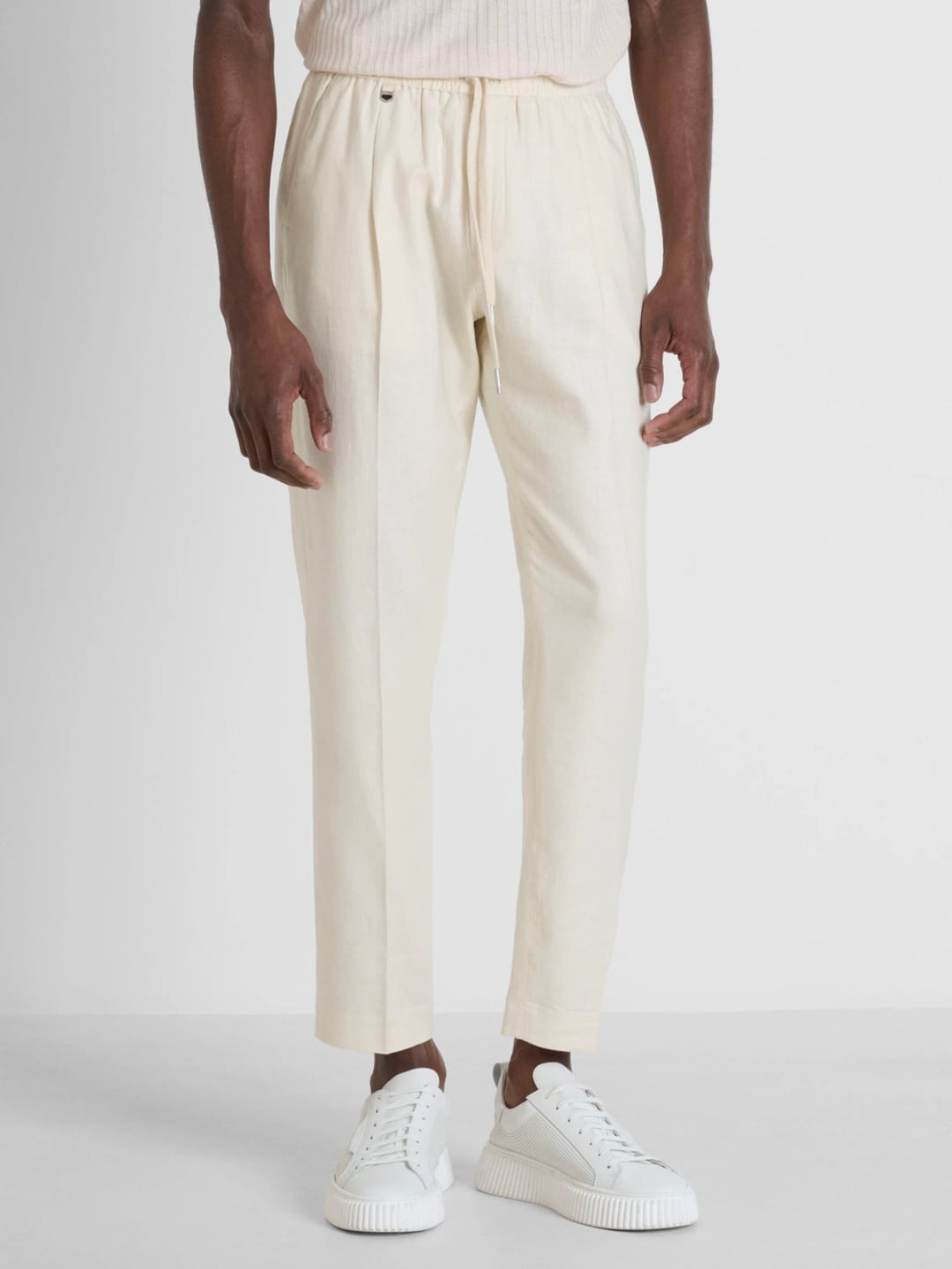 Antony Morato Pantaloni regular fit Neil in misto lino Paper