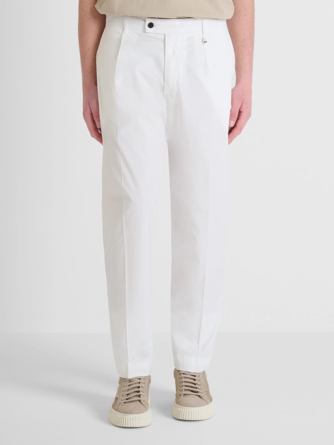 Antony Morato Pantaloni regular fit gael in cotone Cream